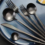 Load image into Gallery viewer, Luxury Portuguese Cutlery Set (1 Set Fork, 1 Knife, 1 Large Spoon, 1 Small Spoon)